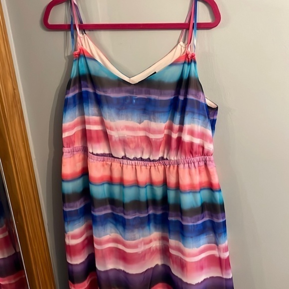 Multicolored floor length Lane Bryant dress‎ - Picture 2 of 4